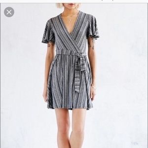 Urban Outfitters Kimchi Blue Stripe Wrap dress